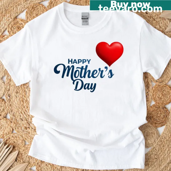 Simple design celebrating Mother's Day on a classic mom t-shirt