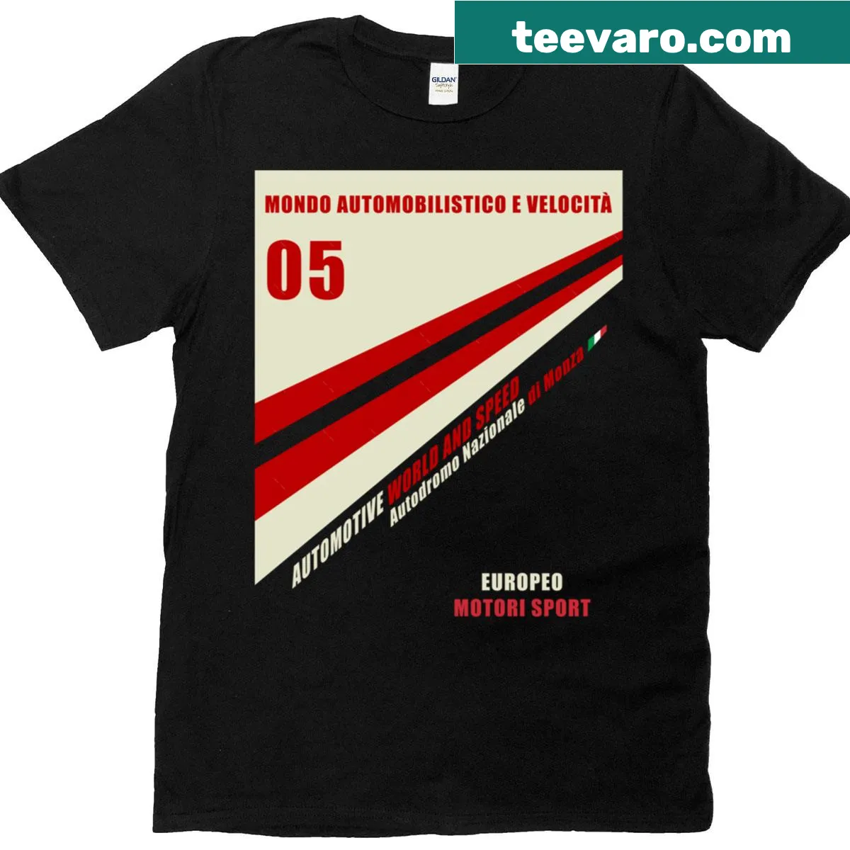 Classic T-shirt celebrating motorsport culture — on a men's t-shirt