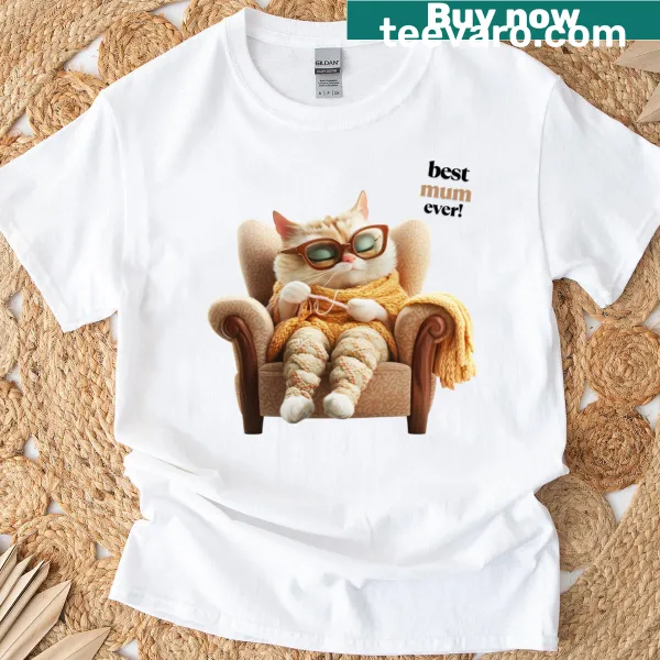 Typography t-shirt with 'Mum Best Ever'