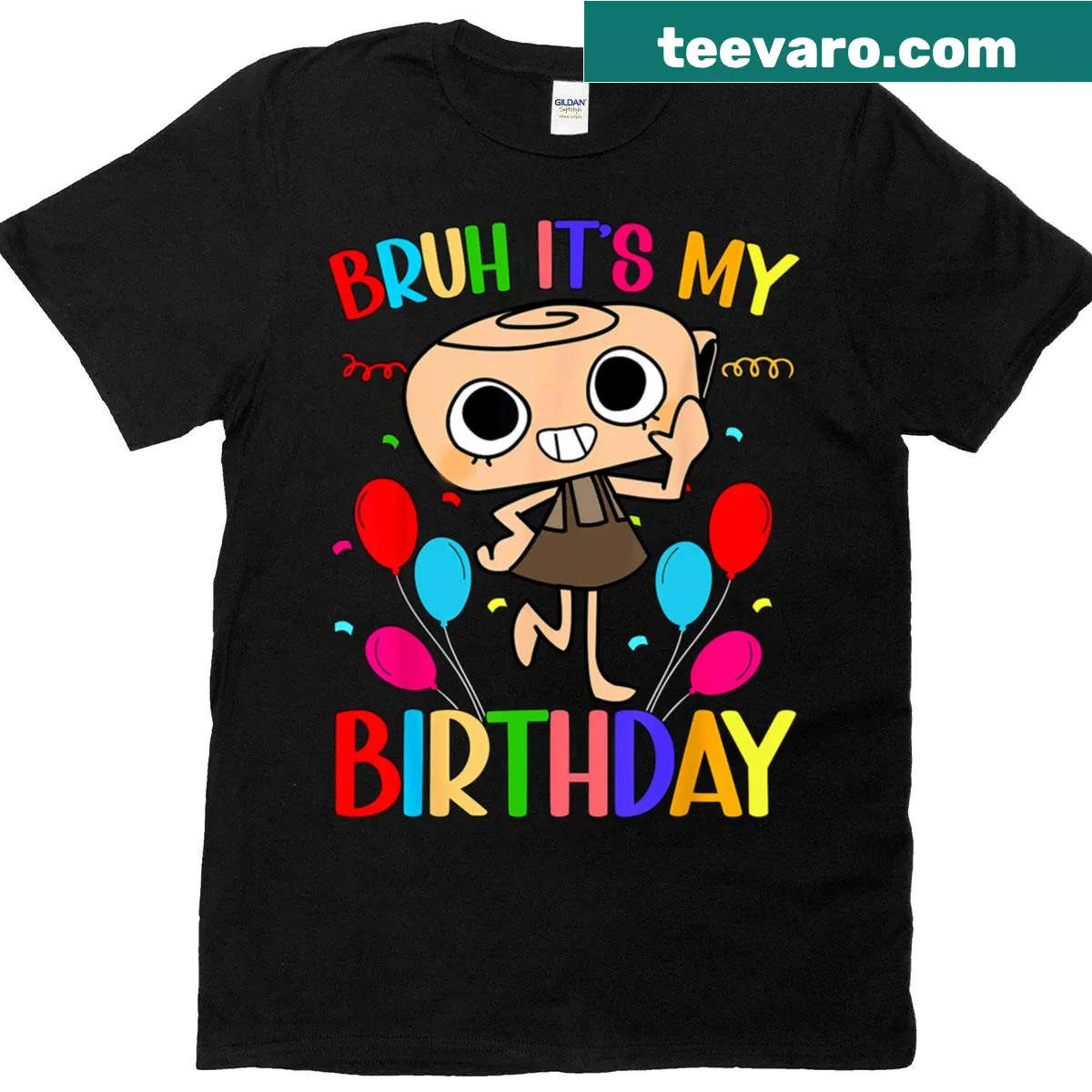 Birthday-themed gamer text graphic on a classic tee — on a men's t-shirt