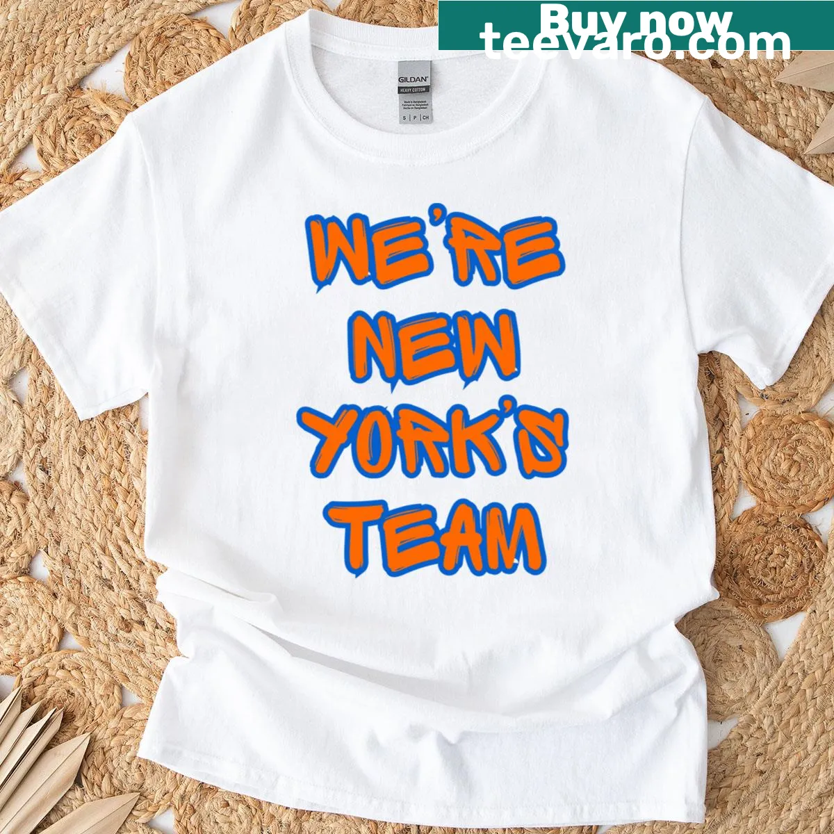 New York Classic Team t-shirt featuring bold sports design — on a men's t-shirt