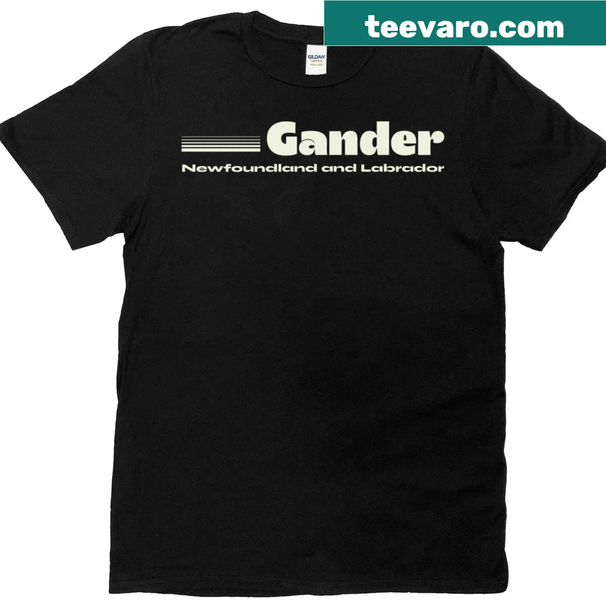 Gander Newfoundland t-shirt — on a men's t-shirt