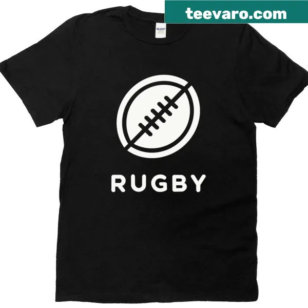 Bold rugby logo t-shirt in classic white design