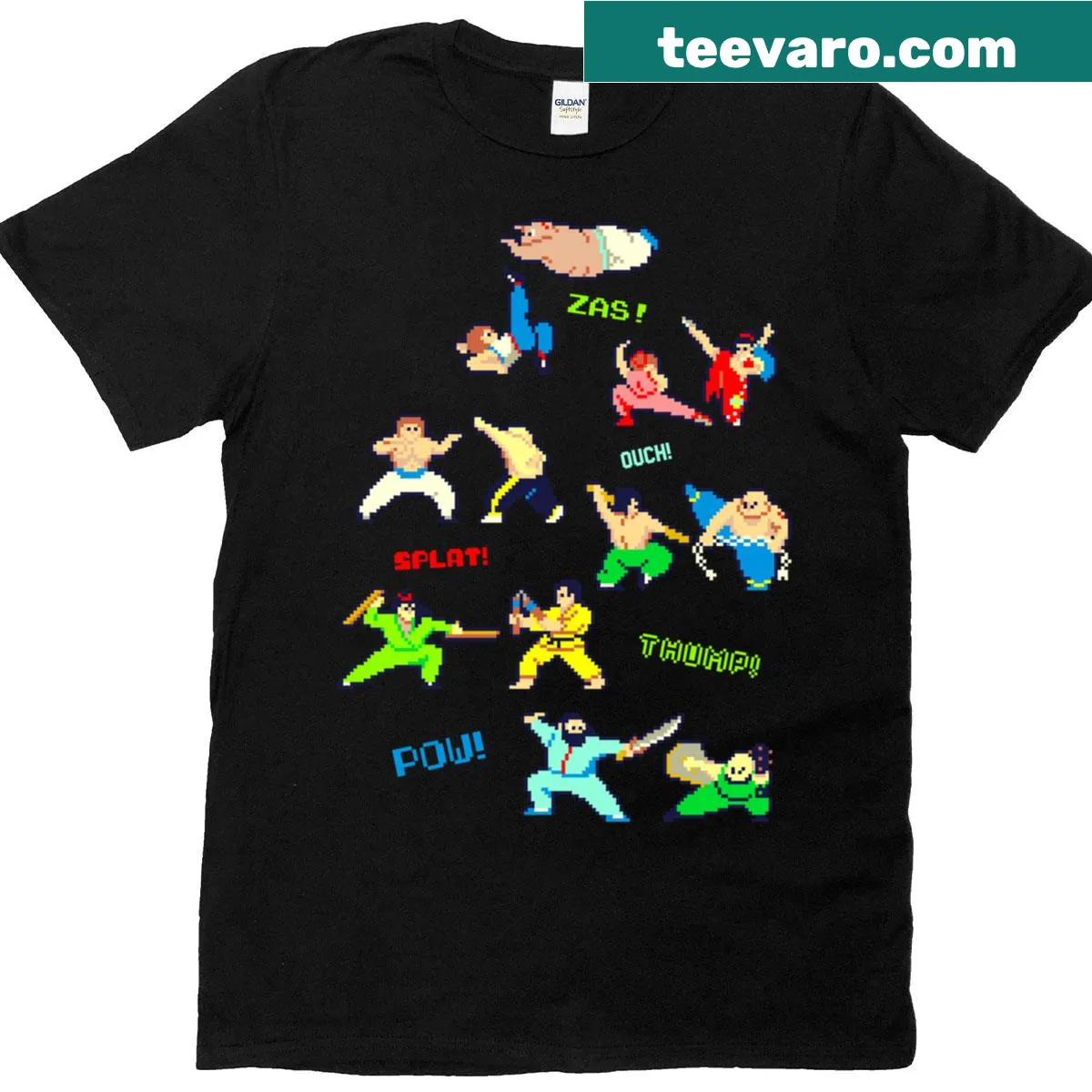Classic Kung-fu t-shirt celebrating martial arts. — on a men's t-shirt