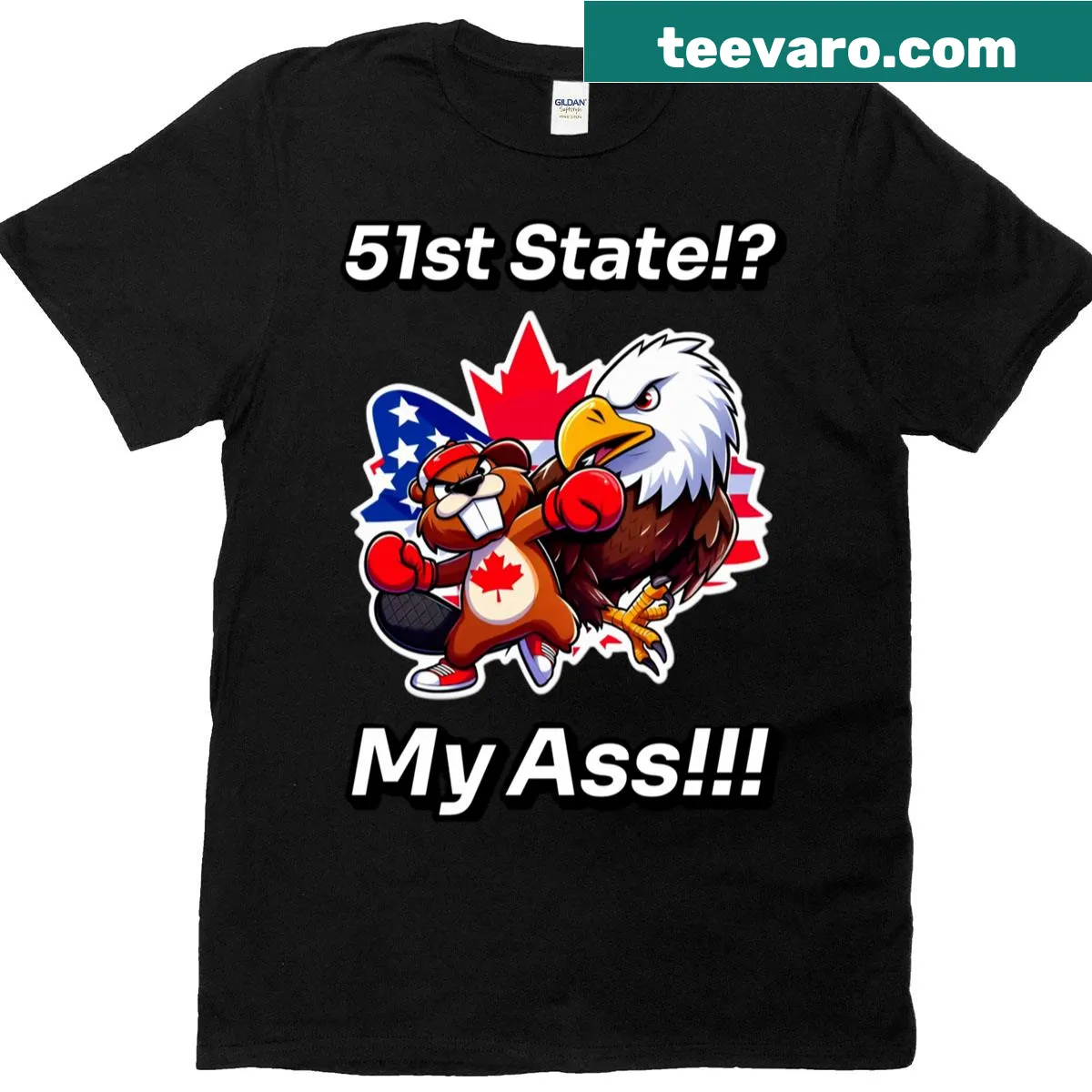 Edgy typography T-shirt with a bold political statement — on a men's t-shirt