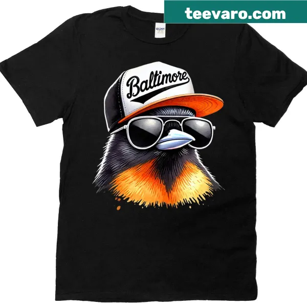 Bold typography celebrating Baltimore on a t-shirt