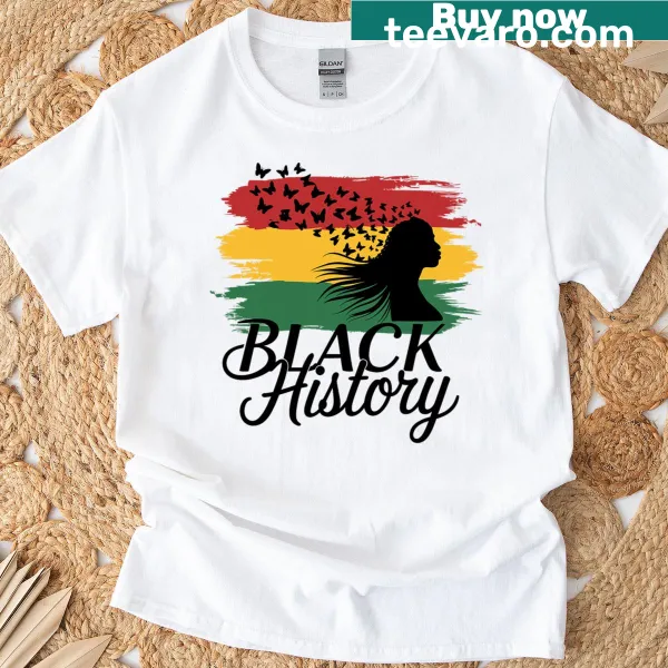 T-shirt for kids celebrating Black History Month with empowering message.