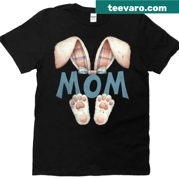 Illustrated 'Bunny Mama' shirt with a cute bunny graphic.