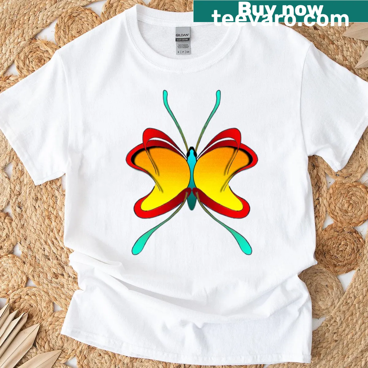 Butterfly t-shirt featuring a stunning butterfly graphic — on a men's t-shirt