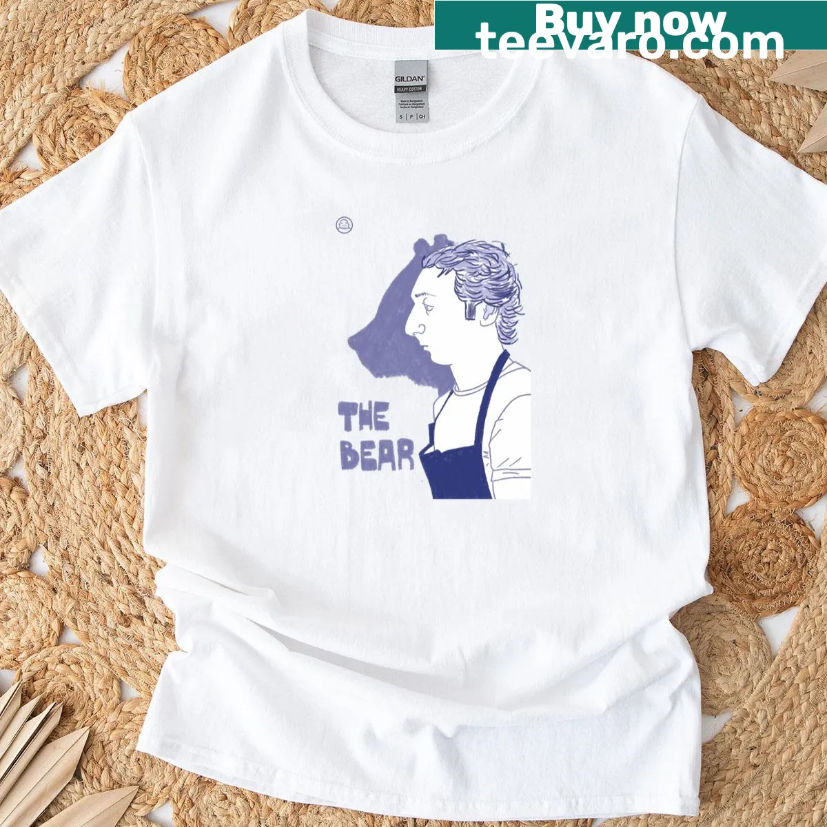 Playful cartoon graphic on a whimsical T-shirt design. — on a men's t-shirt