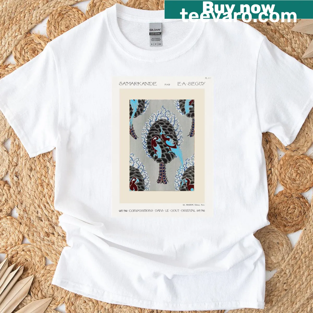 Creative T-shirt featuring intricate artistic design — on a men's t-shirt