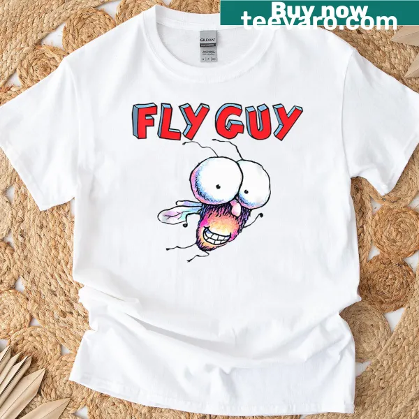 Kids T-shirt featuring a cartoon fly character in costume