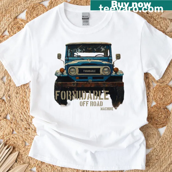 Bold 'Formidable' typography on a T-shirt