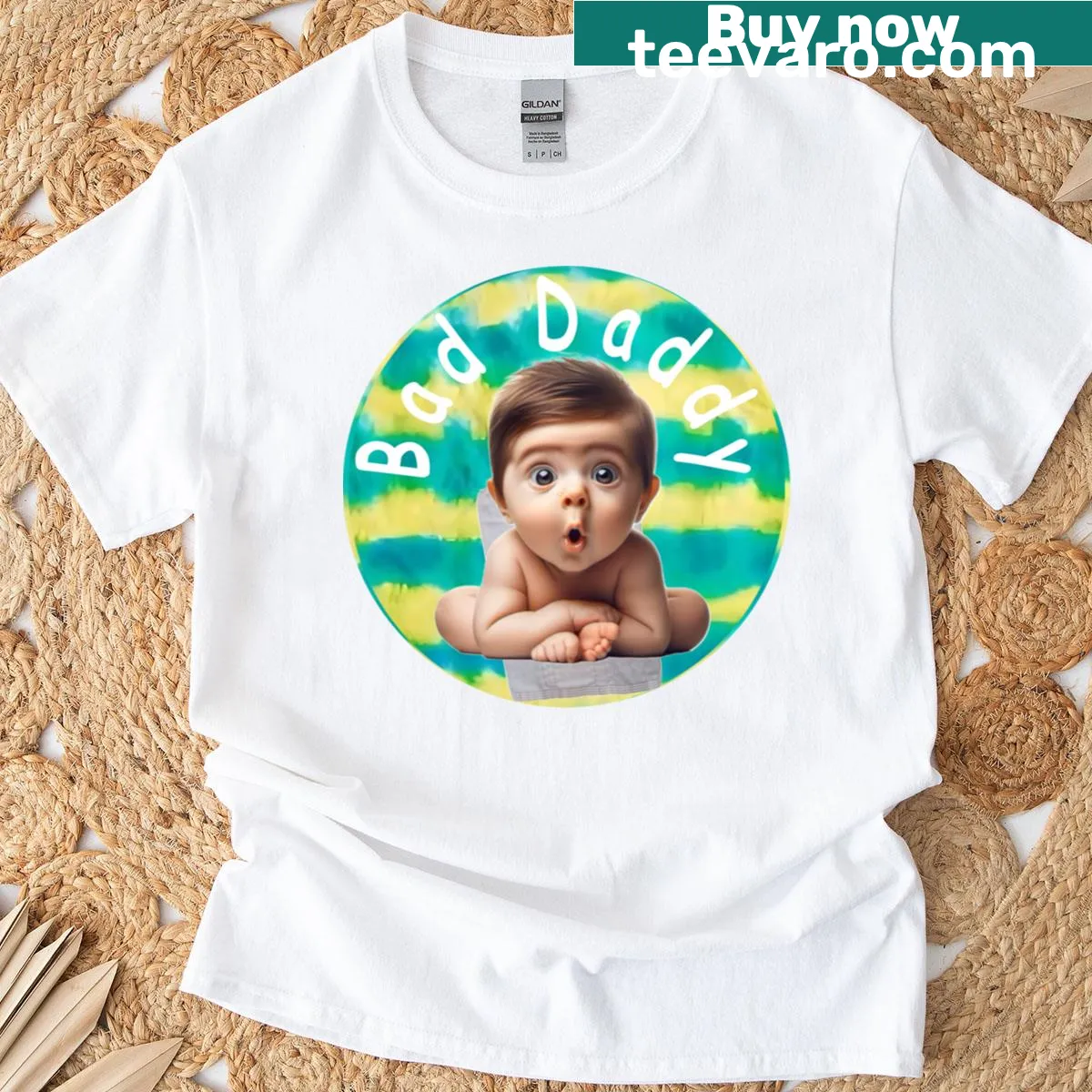 T-shirt celebrating the bond between daughters and dads — on a men's t-shirt