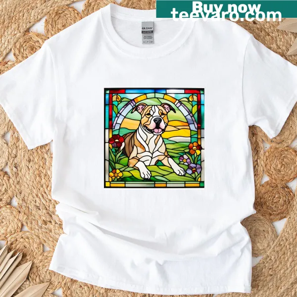 Abstract graphic of a glass pit on a T-shirt
