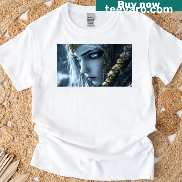 Goddess Hel t-shirt with detailed illustration of the Norse goddess