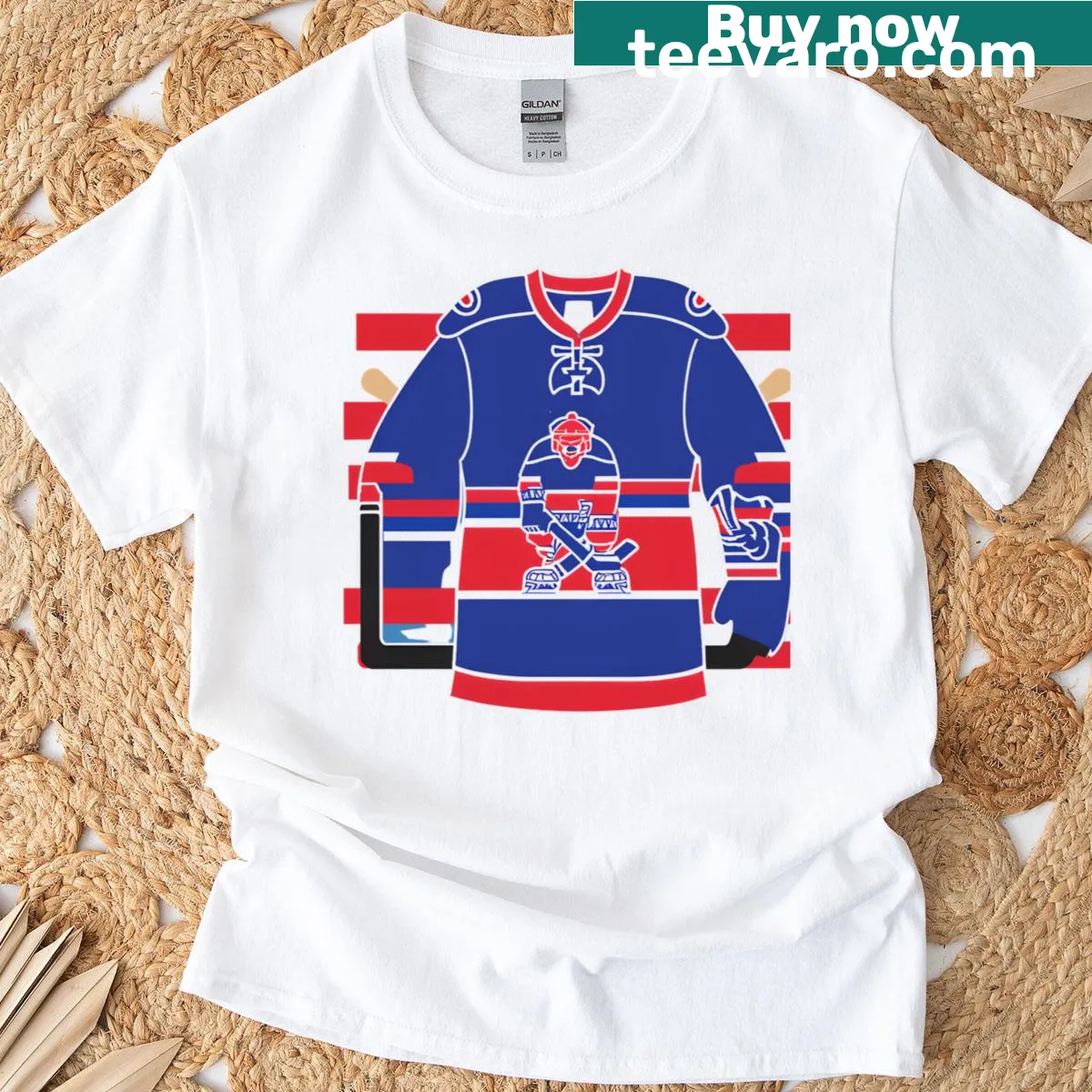 Funny t-shirt with the phrase Hokey Leader in bold typography — on a men's t-shirt