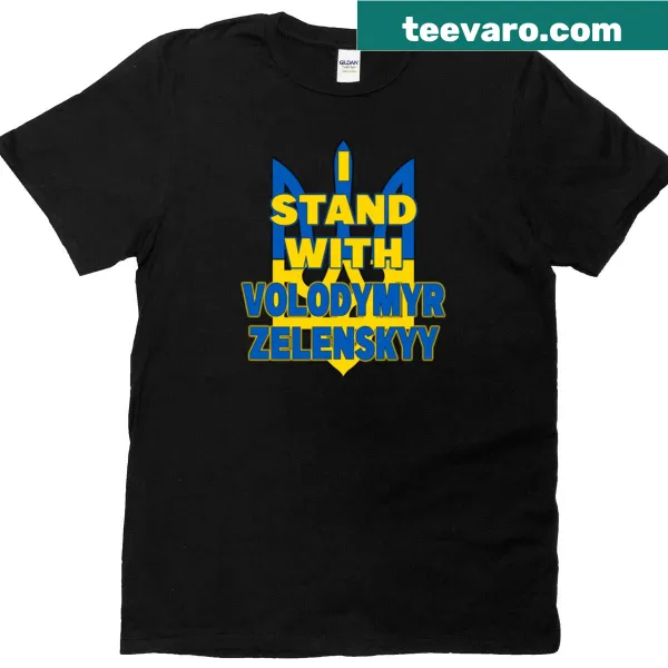 Support graphic for Volodymyr Zelenskyy on a t-shirt