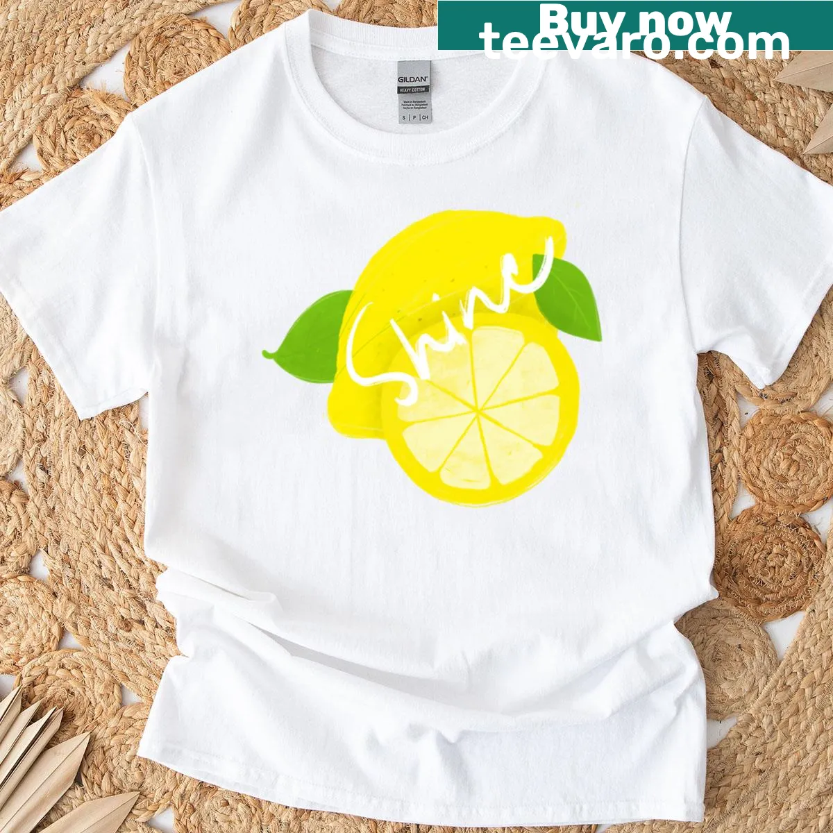 Playful lemon graphic T-shirt for everyday wear — on a men's t-shirt