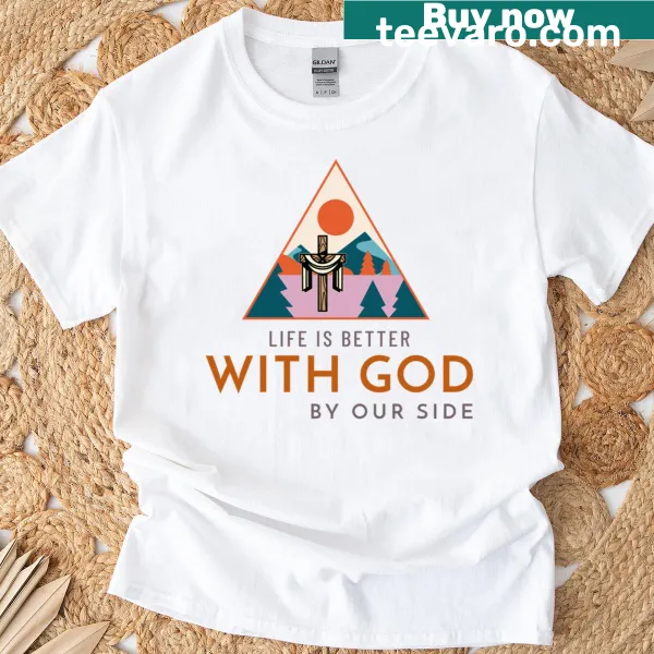 Inspirational faith graphic T-shirt with uplifting message