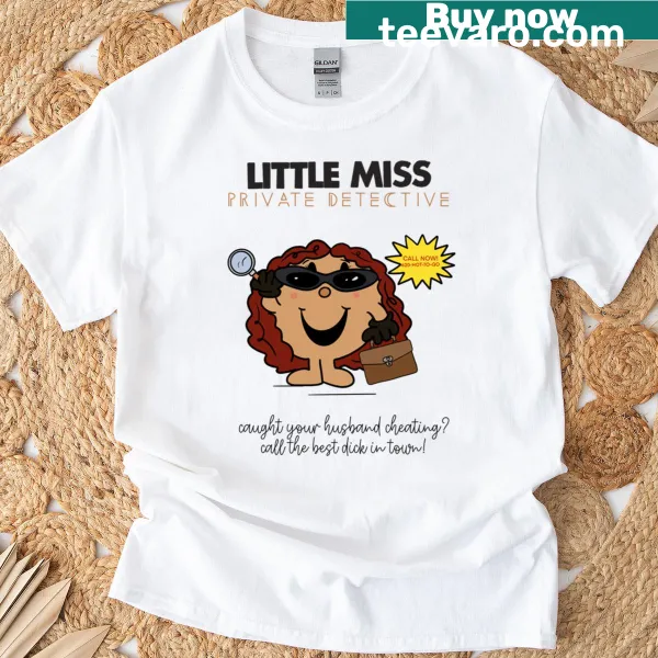 Playful detective-themed t-shirt design
