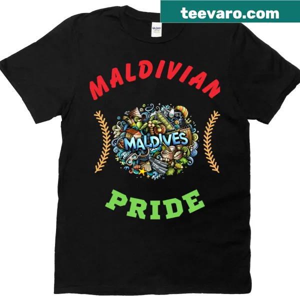 Silhouette graphic representing Maldivian heritage on a T-shirt
