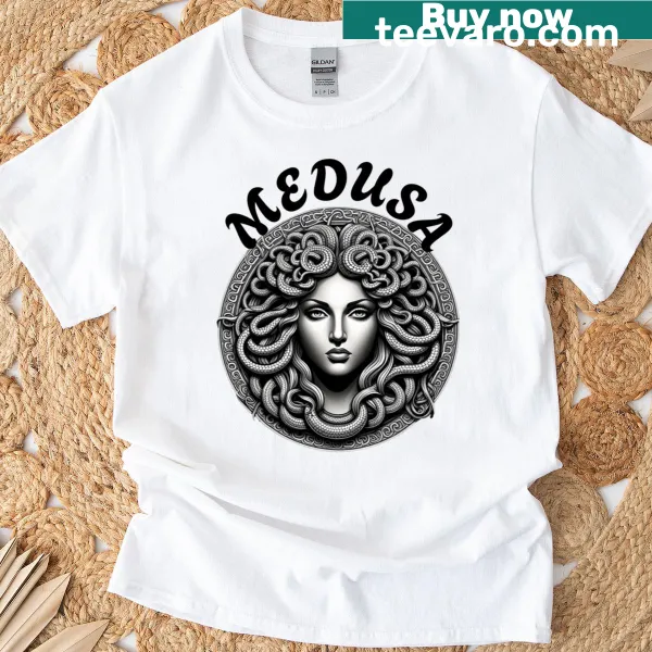 Artistic Medusa illustration t-shirt