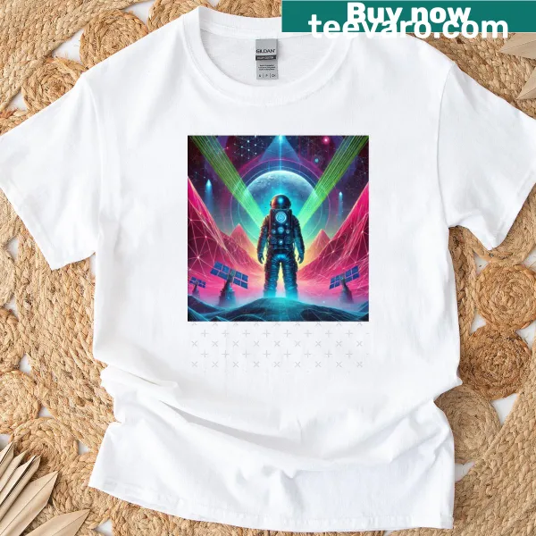 Imaginative 'Space' T-shirt with celestial body graphics
