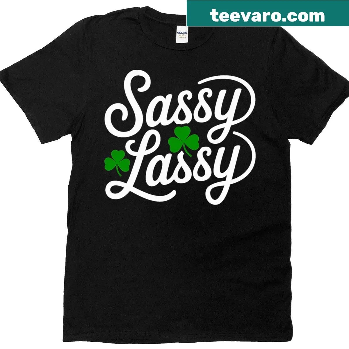 Sassy text graphic for St. Patrick's Day on a T-shirt — on a men's t-shirt