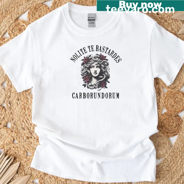 Feminist T-shirt with Medusa graphic and empowering quote
