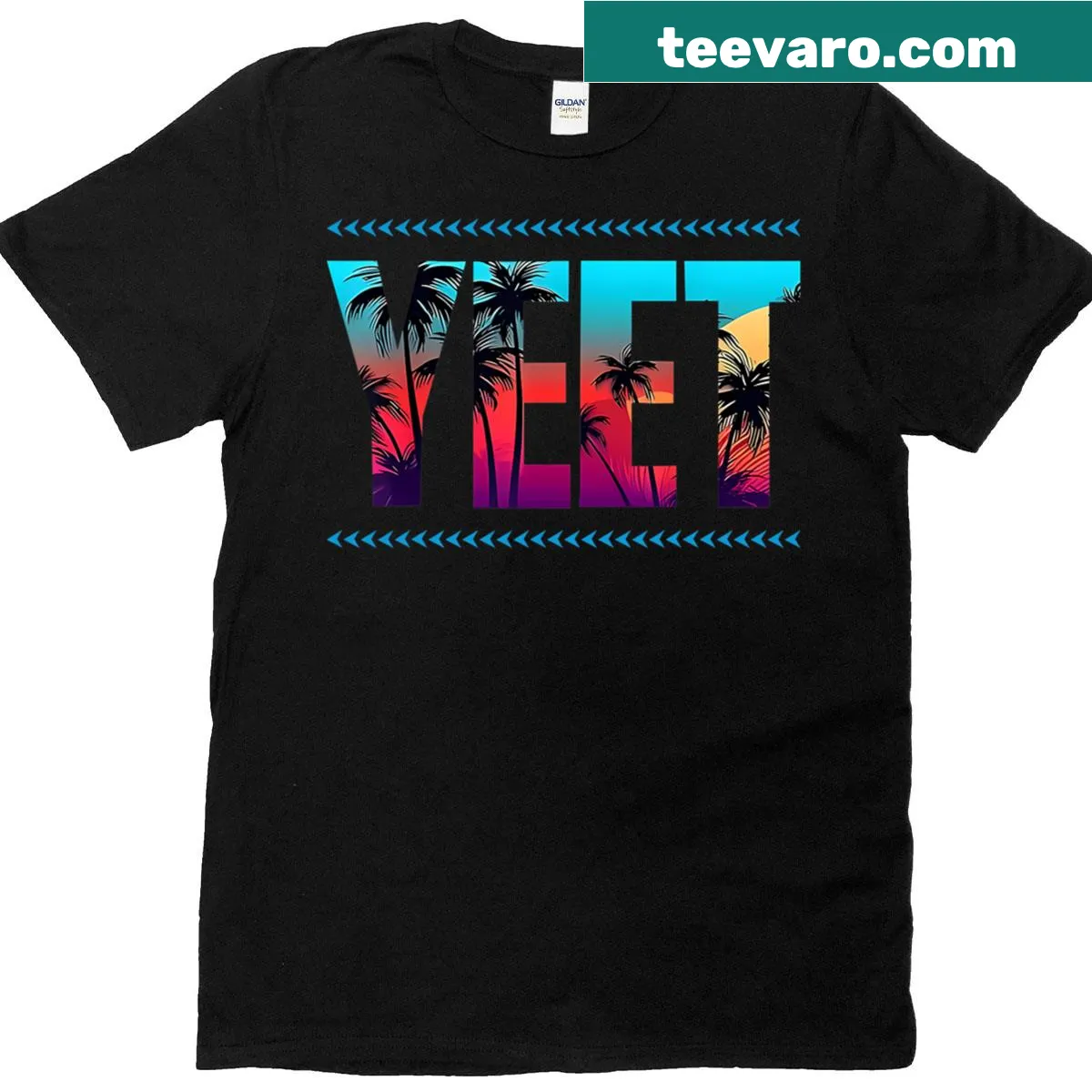 Vintage Yeet graphic t-shirt for playful expression — on a men's t-shirt