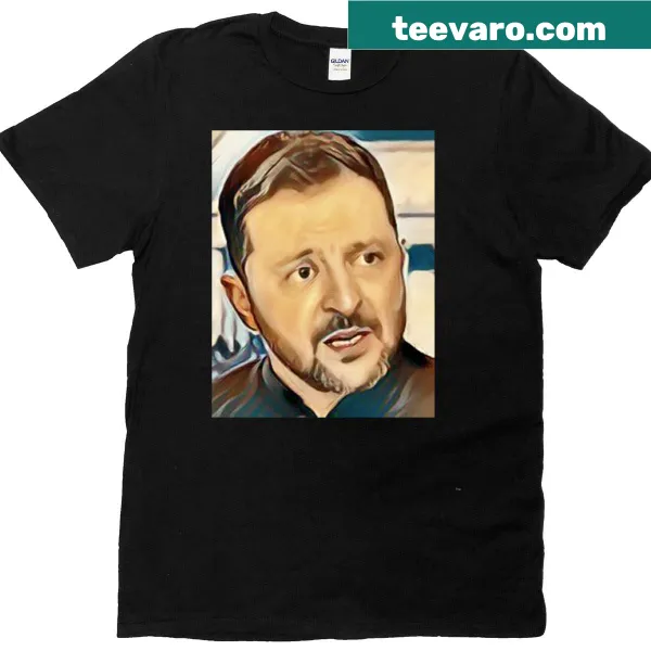 Tribute t-shirt featuring Zelensky's design