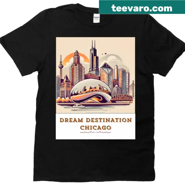 Classic t-shirt featuring Chicago-themed graphic