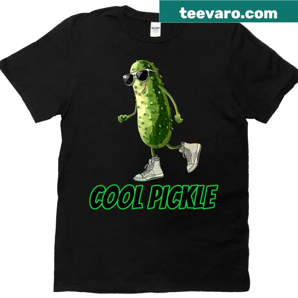 Funny pickle-themed graphic on a classic t-shirt