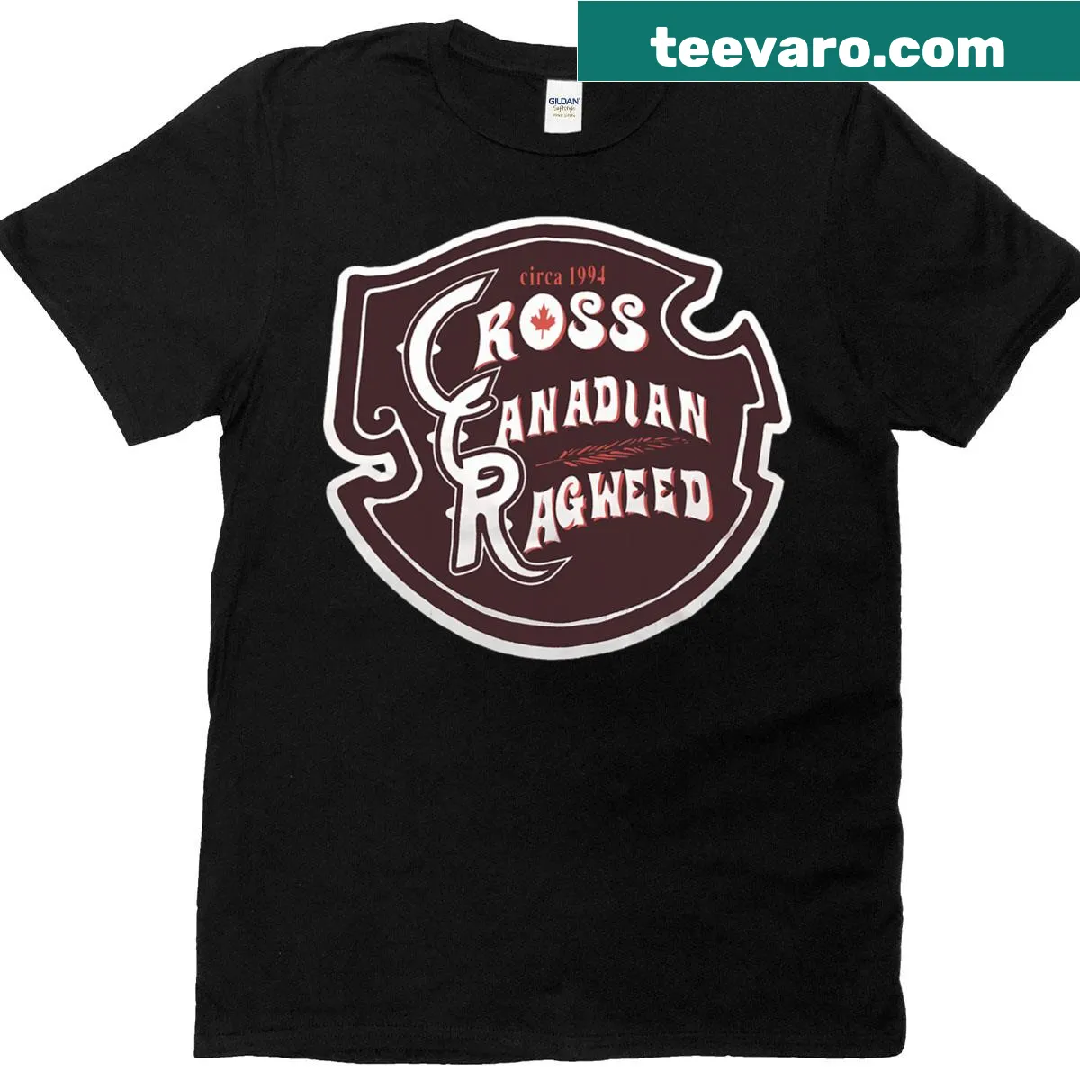 Vintage-style T-shirt featuring a distressed print of Cross Canadian Ragweed — on a men's t-shirt