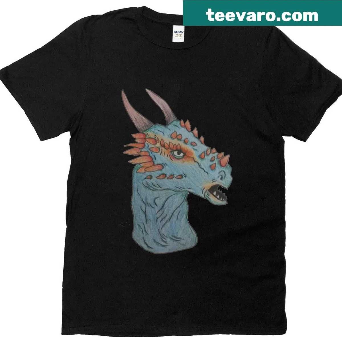 Classic dinosaur graphic t-shirt — on a men's t-shirt