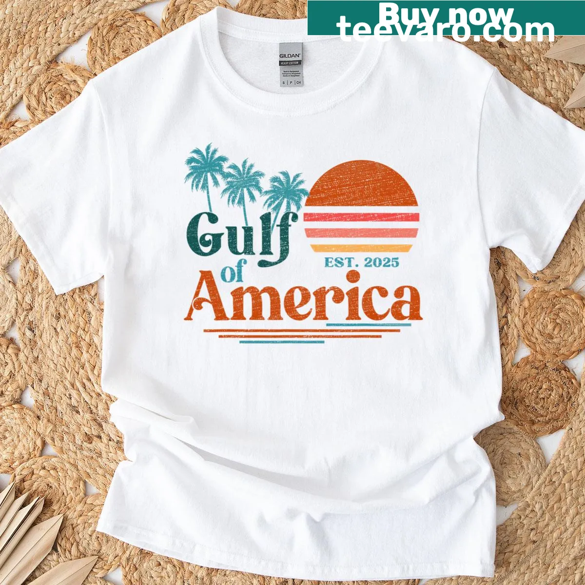 Retro T-shirt featuring American and Mexican flags for cultural appreciation — on a men's t-shirt