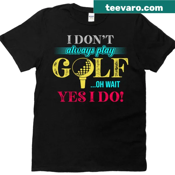 Funny golf-themed T-shirt with humorous text design