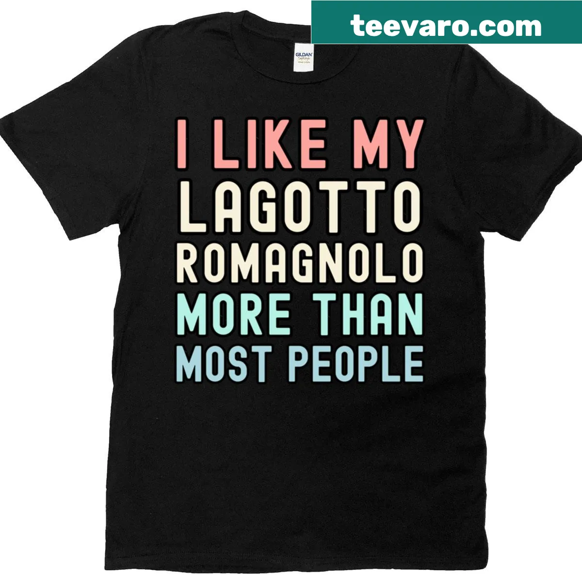 Classic t-shirt expressing love for Lagotto Romagnolo dogs — on a men's t-shirt