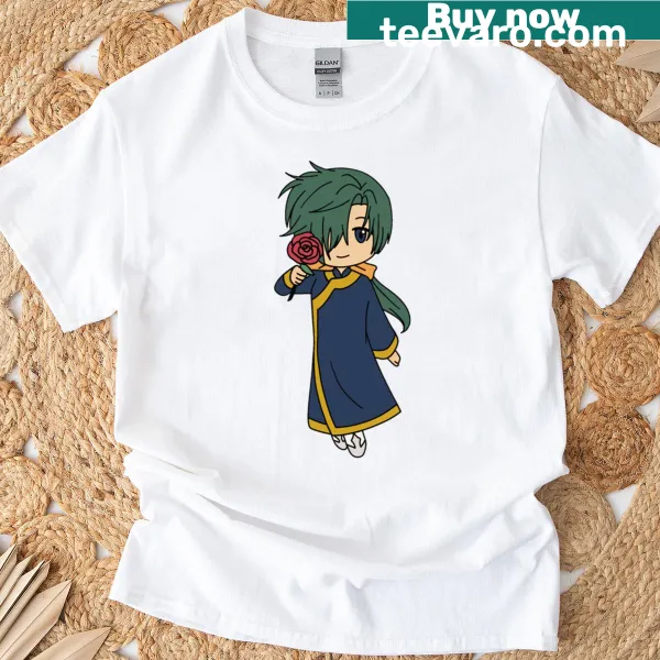 Anime-style T-shirt featuring a chibi Yona Dragon illustration