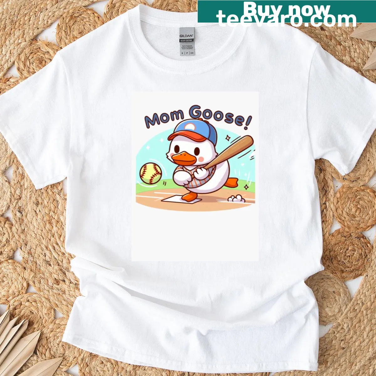 Funny baseball mom design T-shirt — on a men's t-shirt