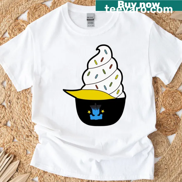 Playful Phillies helmet ice cream graphic on Classic T-shirt