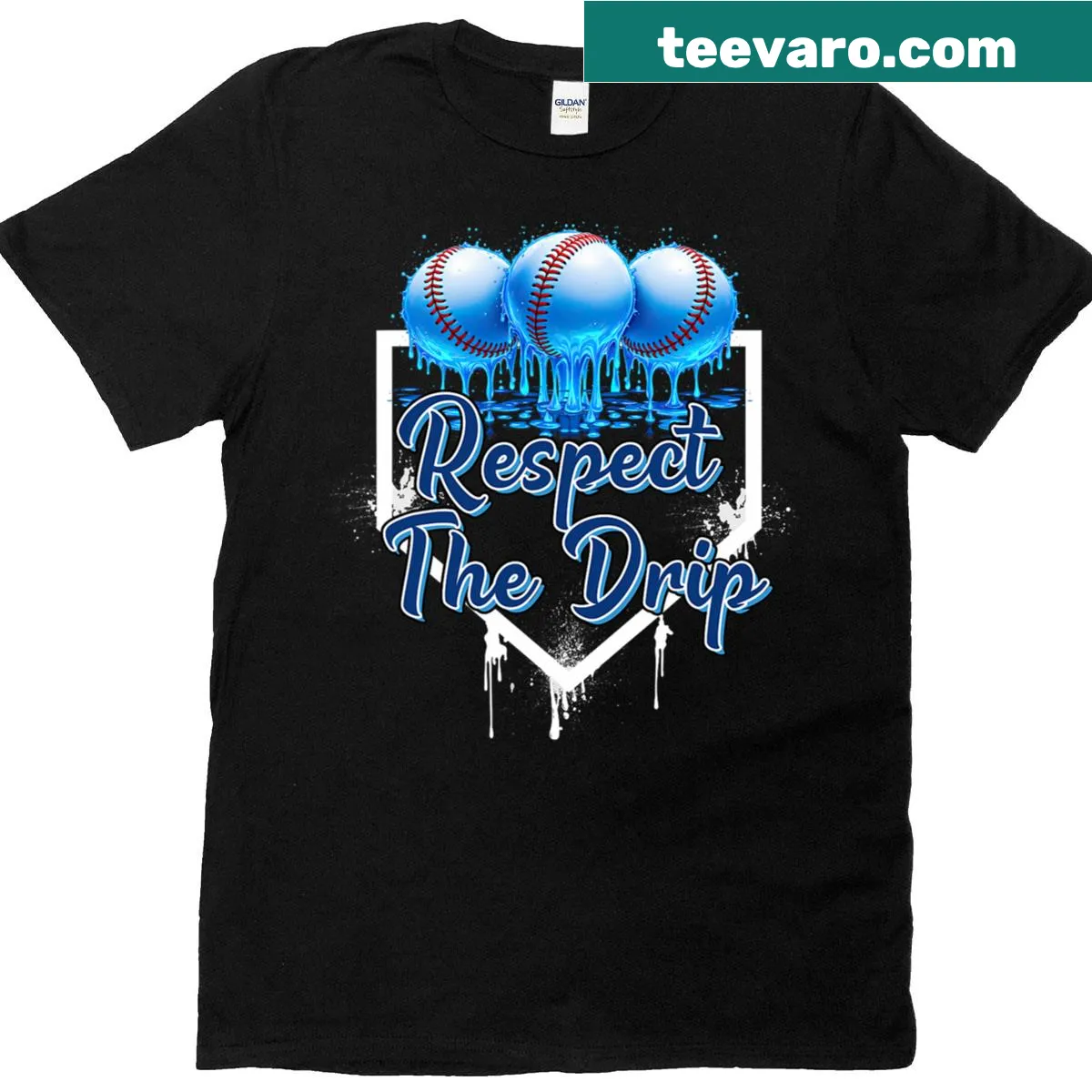 Baseball-themed T-shirt with playful graphic — on a men's t-shirt