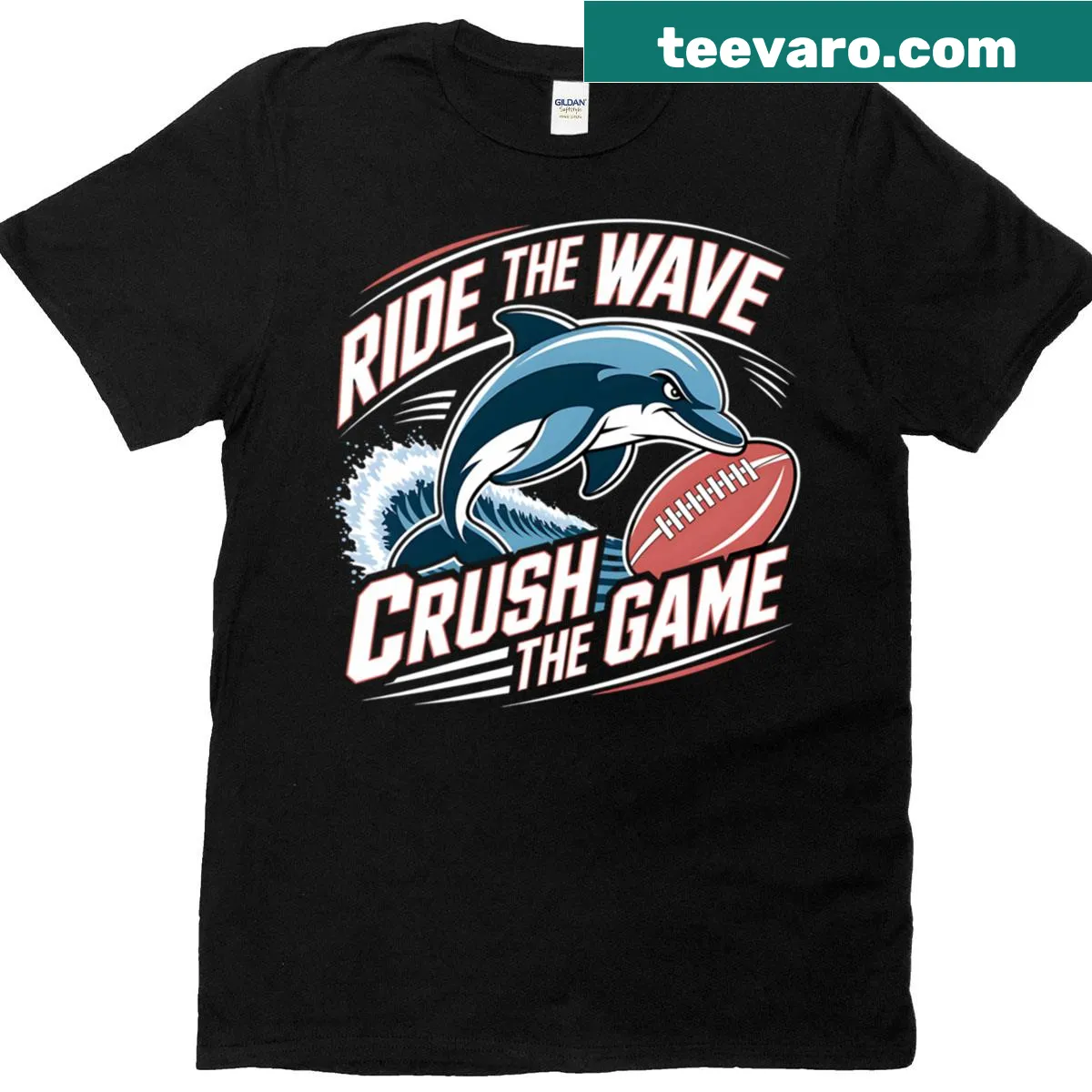 Bold rugby fan t-shirt with motivational sports text — on a men's t-shirt
