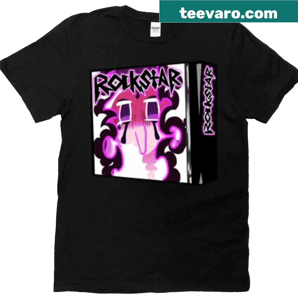Playful t-shirt featuring a shroom-inspired cookie character — on a men's t-shirt