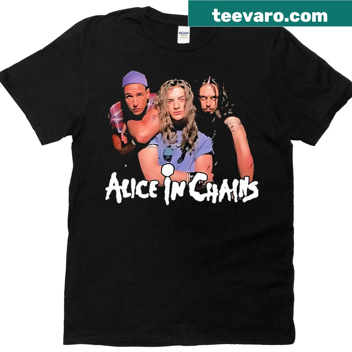 Funny t-shirt merging Airheads and Alice In Chains — on a men's t-shirt