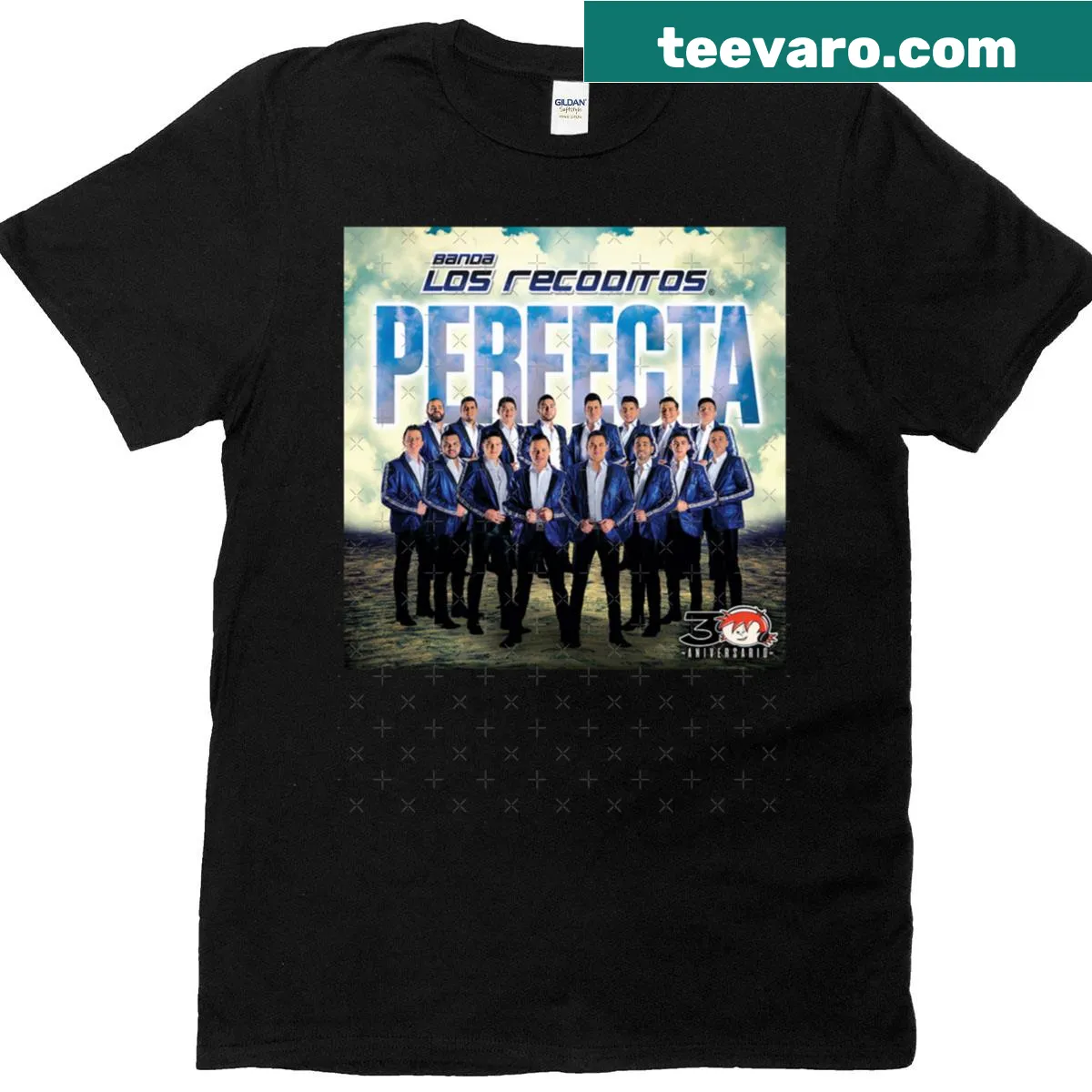 Banda Los Recoditos 2019 album-inspired T-shirt with captivating graphics — on a men's t-shirt