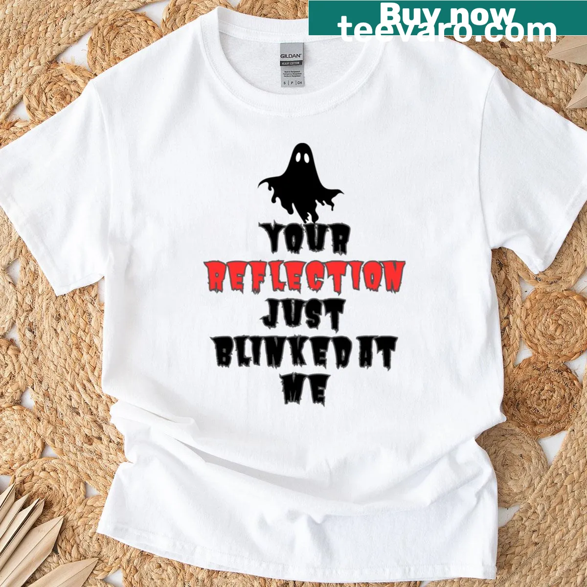 T-shirt featuring the humorous phrase 'Blinked At Me' in bold text. — on a men's t-shirt