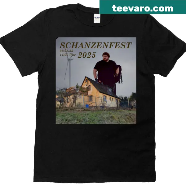 Festival-themed graphic T-shirt inspired by Schanzenfest