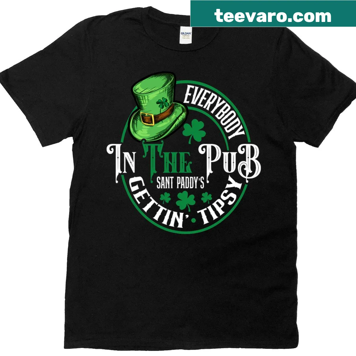 Funny St Patricks Day T-shirt featuring humorous text for men — on a men's t-shirt
